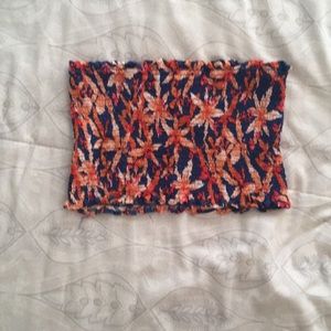 floral tube top